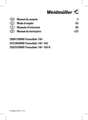 Weidmuller 2433950000 Transclinic 16i+ 1k5 Manual De Usuario