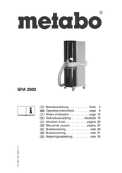 Metabo SPA 2002 Manual De Usuario