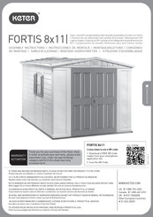 Keter FORTIS 8x11 Instrucciones De Montaje