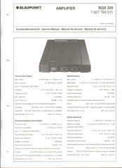 Blaupunkt 7 607 785 511 Manual De Servicio