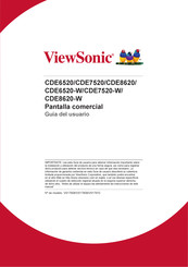 ViewSonic CDE8620-W Guia Del Usuario