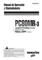 Komatsu Utility PC80MR-3 Manual De Operación Y Mantenimiento
