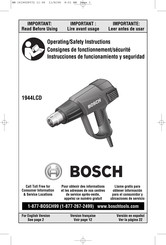 Bosch 1944LCD Instrucciones De Funcionamiento Y Seguridad