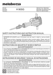Metabo H 90SG Manual De Instrucciones