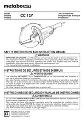 Metabo HPT CC 12Y Manual De Instrucciones