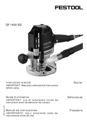 Festool OF 1400 EQ Manual De Instrucciones