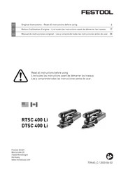 Festool DTSC 400 Li Manual De Instrucciones
