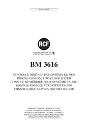 rcf BM 3616 Manual De Uso