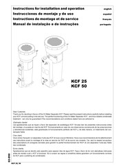 KAESER KCF 50 Instrucciones De Montaje Y De Uso