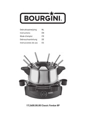 Bourgini 17.2600.00.00 Instrucciones De Uso