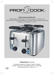 Profi Cook PC-TA 1014 Instrucciones De Servicio