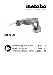 Metabo ASE 18 LTX Instrucciones De Manejo