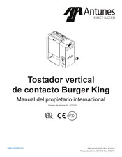 Antunes Burger King Manual Del Propietário