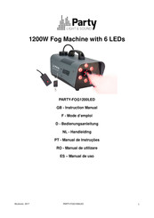 Party Light & Sound PARTY-FOG1200LED Manual De Uso