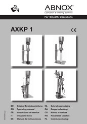 ABNOX AXKP 1 Manual De Instrucciones