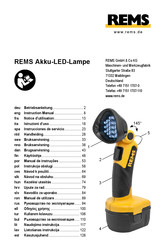 REMS Akku-LED-Lampe Instrucciones De Servicio