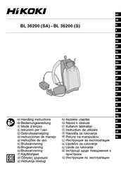 HIKOKI BL 36200 Instrucciones De Manejo