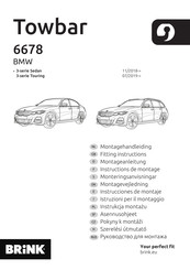 Brink Towbar 6678 Instrucciones De Montaje