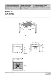 Franke SIRX711C Instrucciones De Montaje Y Servicio