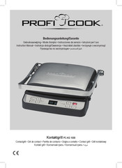 Profi Cook PC-KG 1030 Instrucciones De Servicio