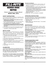 FILL-RITE 807C Manual Del Propietário