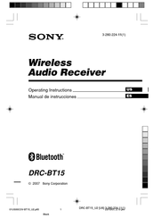 Sony DRC-BT15 Manual De Instrucciones