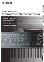 Yamaha KX61 Manual De Instrucciones
