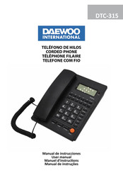 Daewoo DTC-315 Manual De Instrucciones