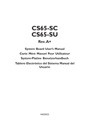 DFI CS65-SC Manual Del Usuario