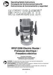 Felisatti RF67/2200 Instrucciones De Funcionamiento