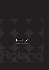 Roland FP-7 Manual De Instrucciones