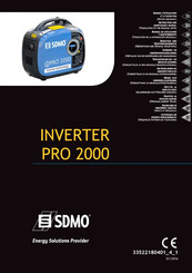 SDMO PRO 2000 Manual De Utilización