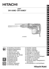 Hitachi DH 45MEY Instrucciones De Manejo