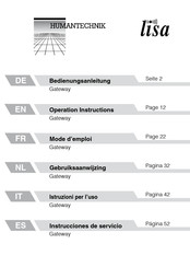 HumanTechnik lisa Instrucciones De Servicio