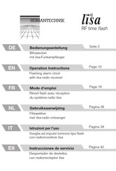 Humatechnik lisa RF time flash Instrucciones De Servicio