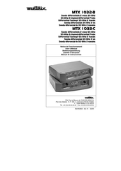 Metrix MTX 1032-B Manual De Instrucciones