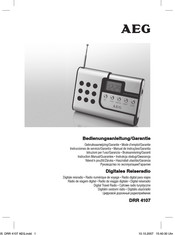 AEG DRR 4107 Instrucciones De Servicio