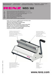 Renz WBS 360 Manual De Instrucciones