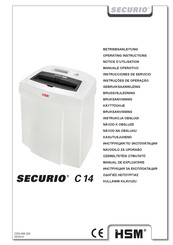 HSM SECURIO C 14 Instrucciones De Servicio