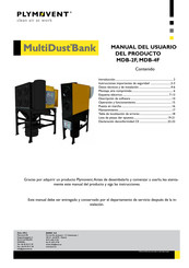 PLYMOVENT MultiDust Bank MDB-4F Manual Del Usuario