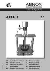 ABNOX AXFP 1 Manual De Instrucciones