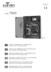 Cardin T600 Instrucciones De Uso