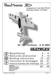 Multiplex ParkMaster 3D Instrucciones De Montaje