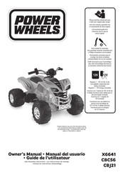 Power Wheels X6641 Manual Del Usuario