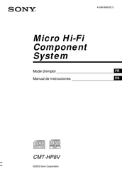 Sony CMT-HP8V Manual De Instrucciones