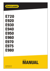 Easy-Laser E920 Manual De Instrucciones