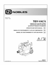 Nobles TIDY-VAC 6 Manual De Funcionamiento Y Lista Componentes