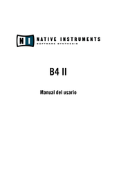 Native Instruments B4 II Manual Del Usario