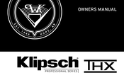 Klipsch THX-502-L Manual Del Proprietário