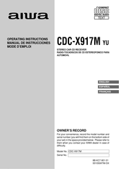 Aiwa CDC-X917M yu Manual De Instrucciones